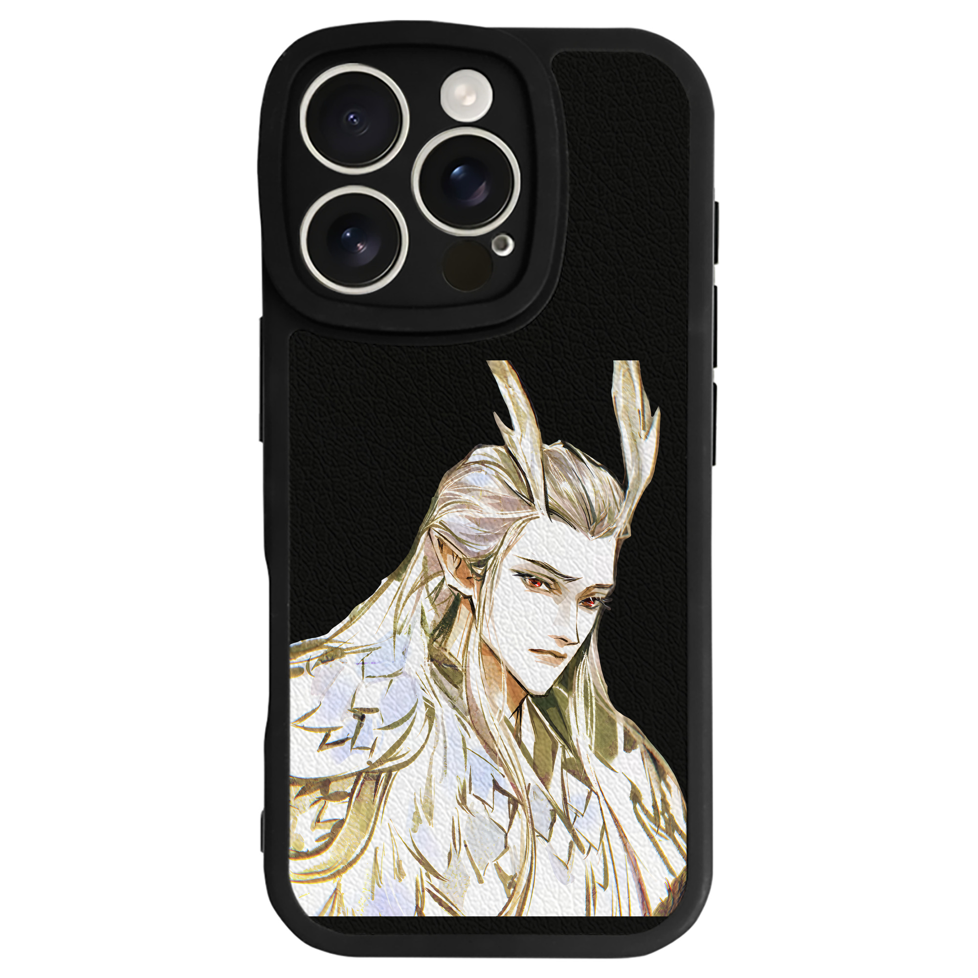 （画像用） Ne Zha 2 ナタ 魔童の大暴れ 【iPhone 16シリーズ対応】シリコンスマホケース（レザー調） 材質：シリコン